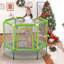 Trampoline hexagonale pour enfants avec enceinte sécuritaire-128767197