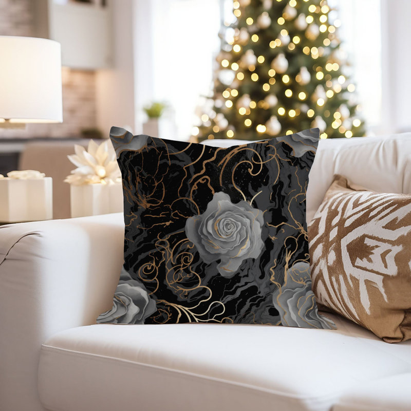 Floral Luxe Rose Flowers VI Modern, 20"H x 20"W