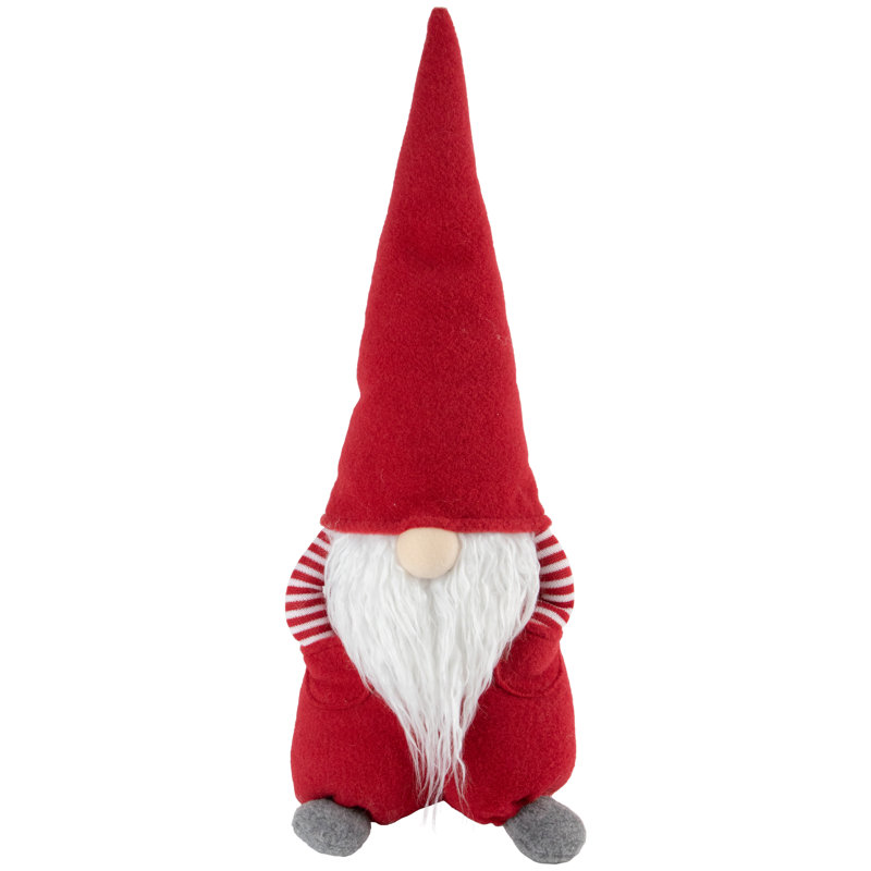 20 gnomes de Noël garçon «mains dans la poche» rouges et blancs