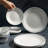 Dinnerware Set, Service For 6, Lightweight Round Plates And Bowls Set, Triple Layer Glass, Chip Resistant, Microwave And Dishwasher Safe, (Caspian/18 Pieces)
