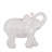 9.1x4.2x7.5" Trumpeting Elephant Accent