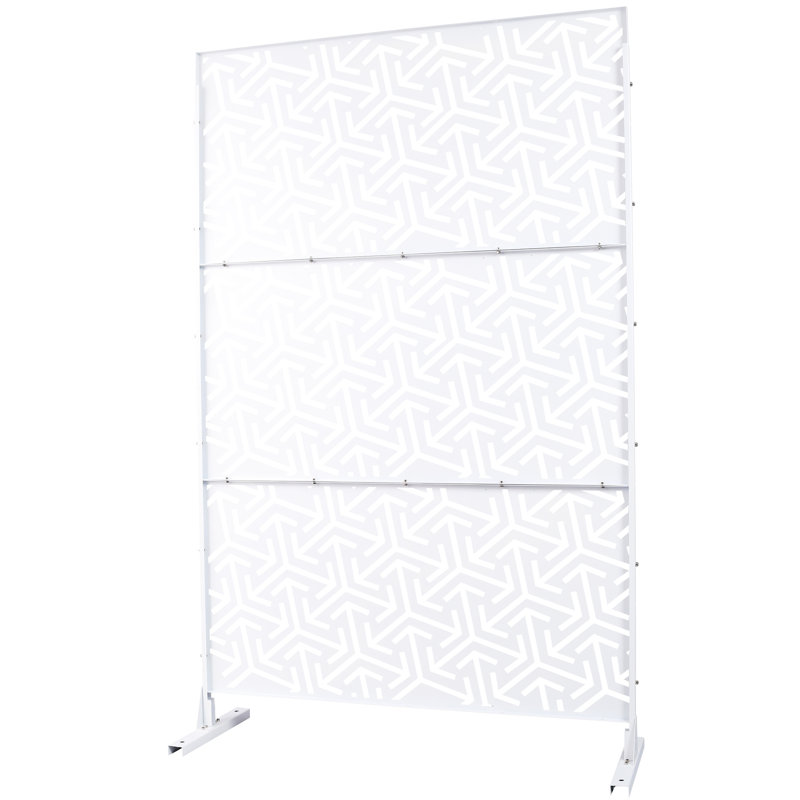 Écrans d'intimité l 76 po H48 po, Blanc
