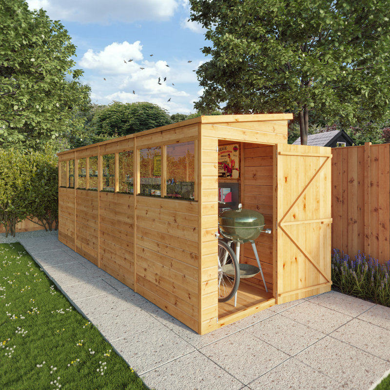 Mercia 16 X 4 Modular Shiplap Pent Shed