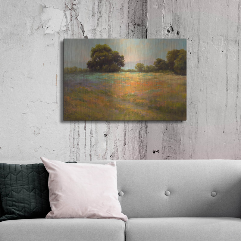 Art luxueux «Spring Meadow» par Alice Weil, H 24 po x l 36 po