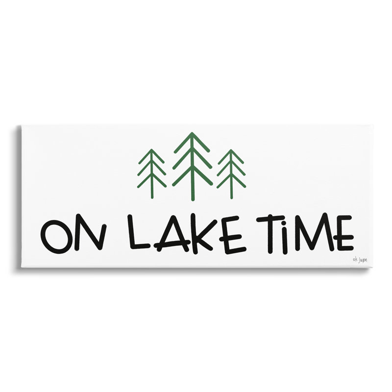 «On Lake Lake» par Jaxn, Toile tendue, L 24 po x H 10 po