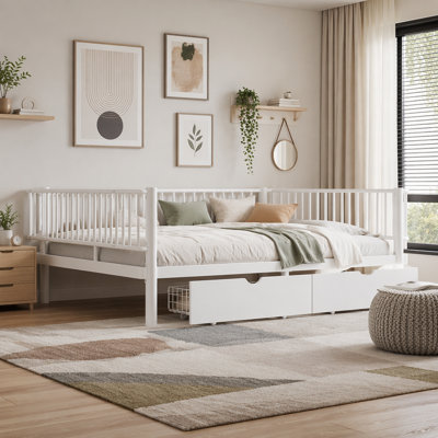 Platform Bed with Storage Drawers