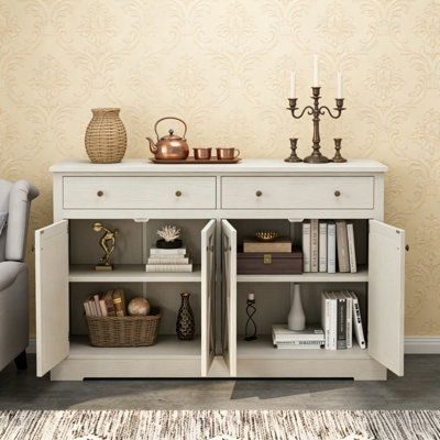 Armoire de rangement avec deux tiroirs