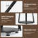 Vernestine Round End Table Side Table with 3-Tier Shelves