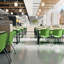 Chaises de vestibule empilables en plastique avec dossiers perforés Oliverson-848270530-809560535