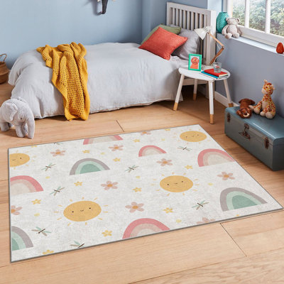 Tapis luxueux, 100% polyester, 70,9 po x 110,2 po | Éponge stratifiée anti-dérapante 740 g / m² pour le confort | Antibactérien, facile à nettoyer, lavable à la machine | Parfait pour le salon et la chambre à coucher