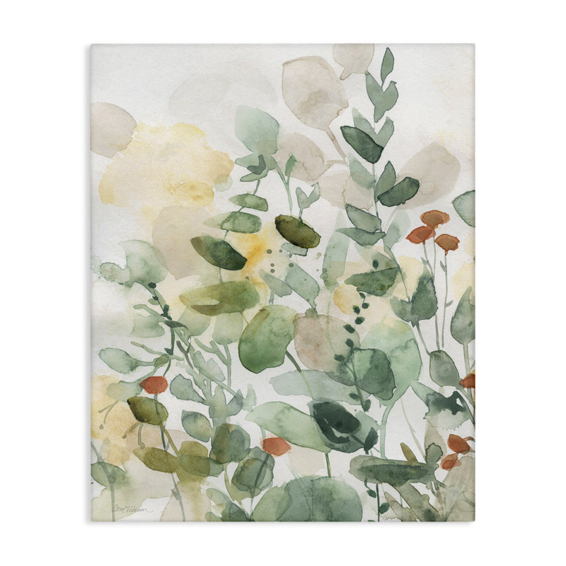  «Opaque Layered Leaves», art mural sur toile par Carol Robinson, H 30 po x l 24 po