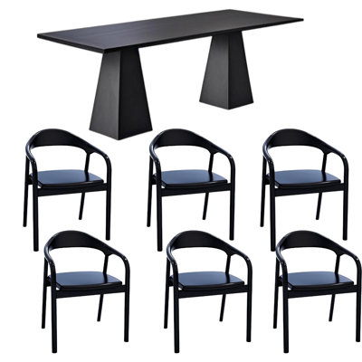 Solid wood versatile dining table sets