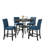 Fabric Counter Height Stools with Nailhead Trim-1192312141