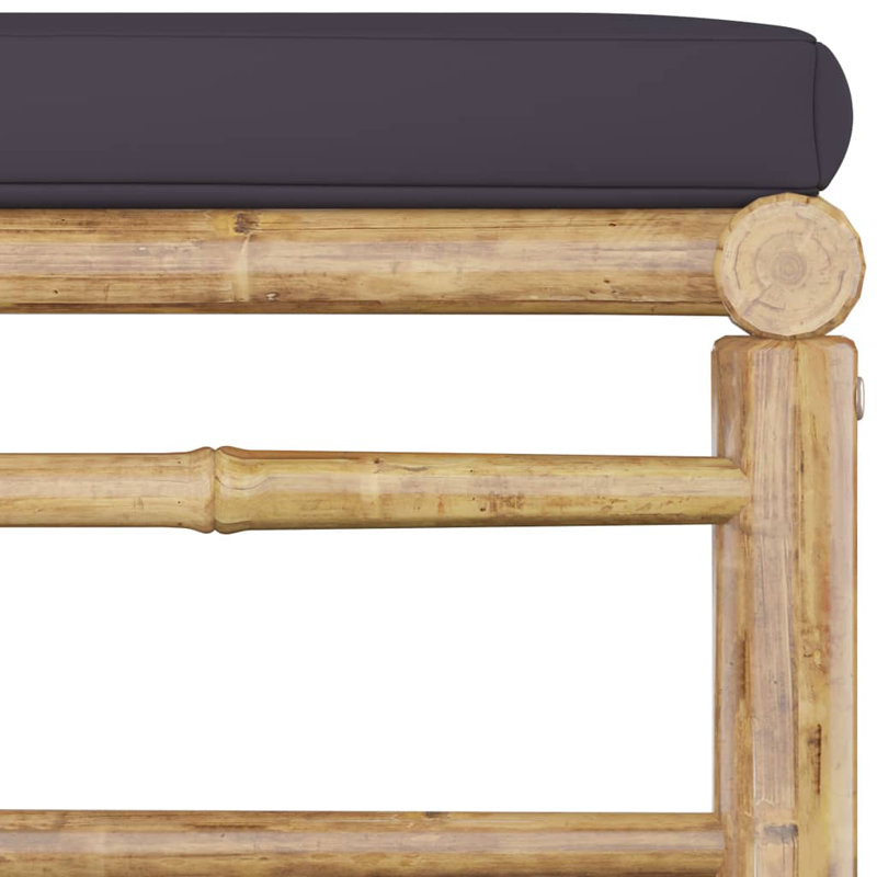 Ensemble modulaire de patio avec coussins Knudson, Gris foncé, Oui