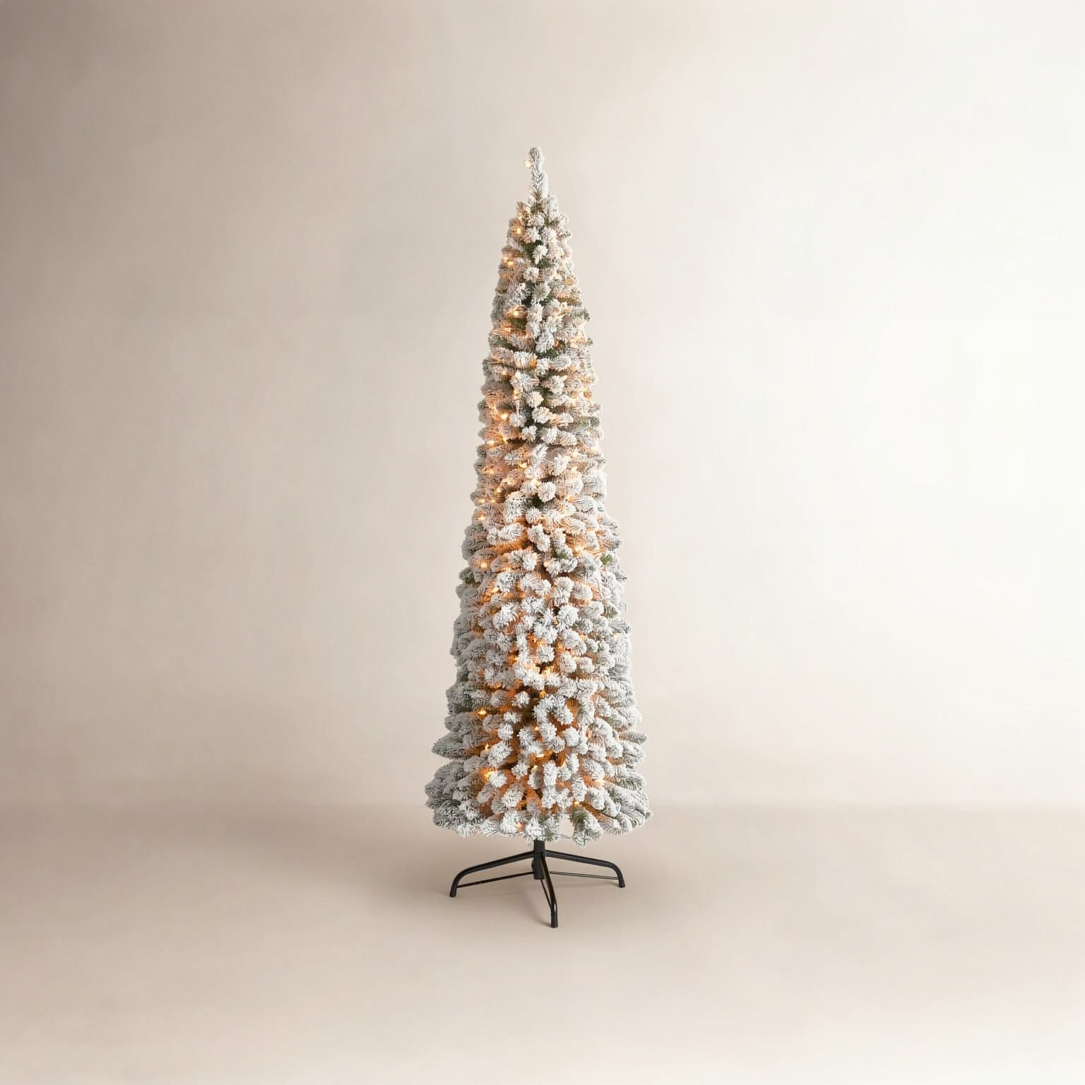 Lighted Artificial Christmas Tree, 7' H