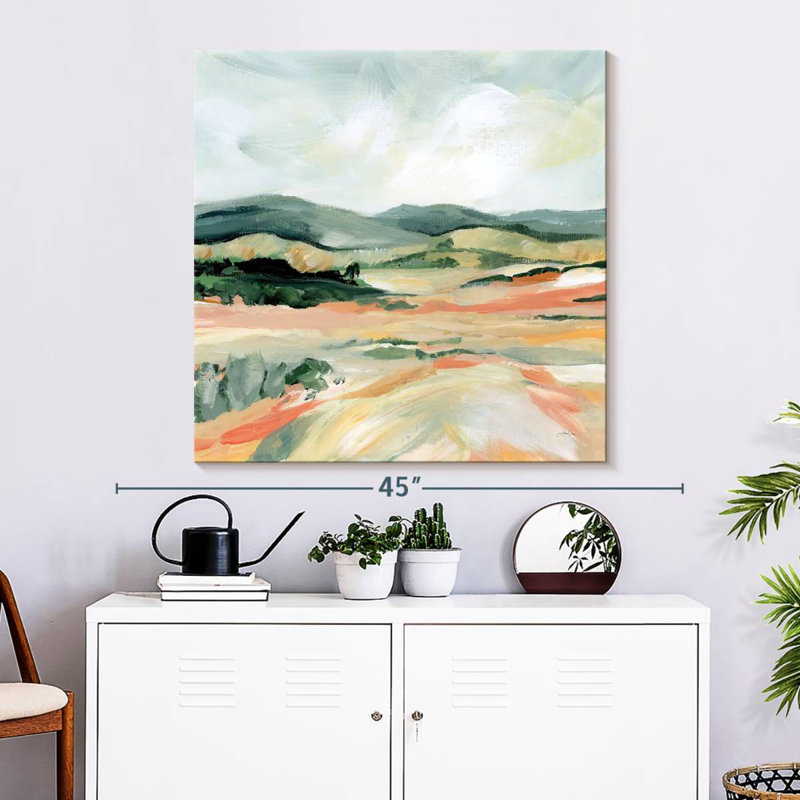 Alvord Vermillion Landscape I, H 33 po x l 33 po