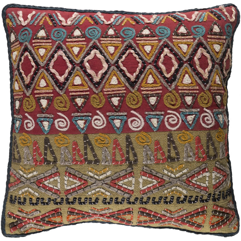 Rokel Shape Pillow Cover & Insert, 13" H x 19" W, Pillow Cover Only-No Insert