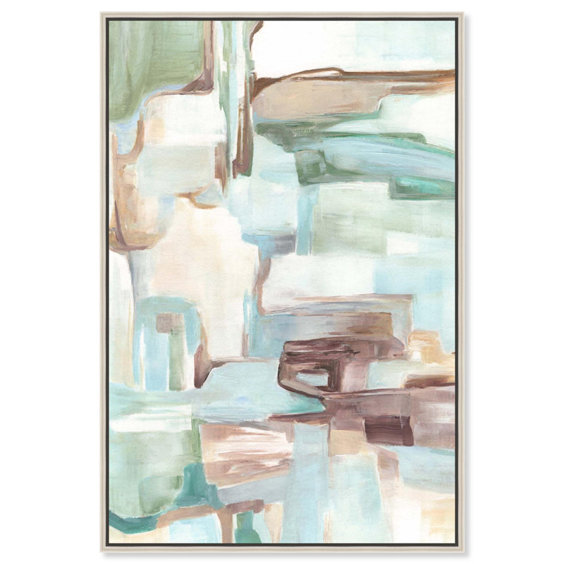 "Divine in Green", reproduction d'art sur toile par Art Remedy, 16" H x 11" W, Cadre argenté
