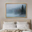 «Foggy Forest Lake with Pine Trees Wall Decor», reproduction d'art sur toile encadrée-1342572055-1342572052