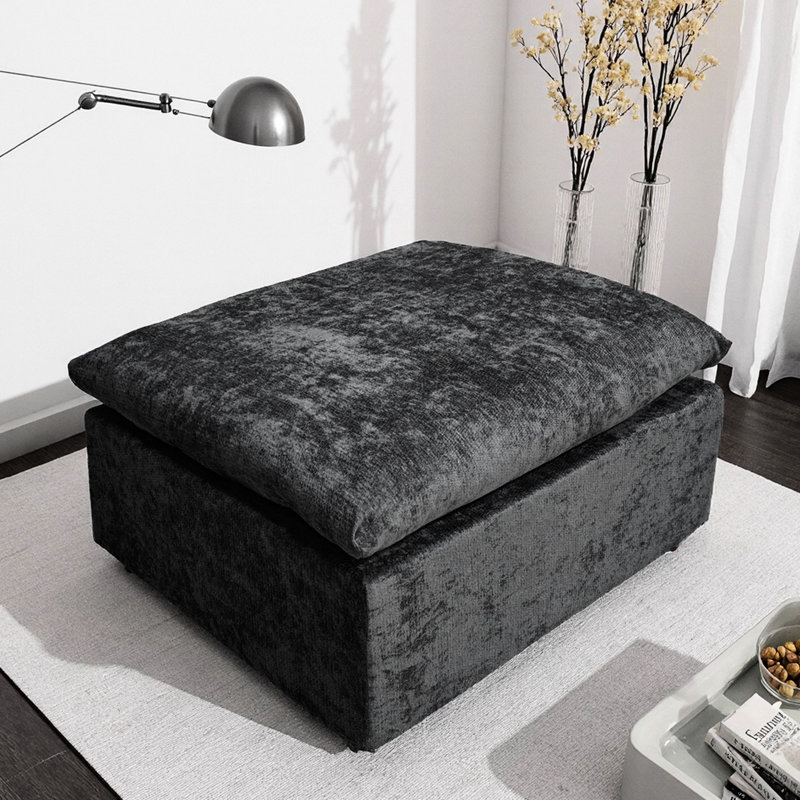Velours côtelé gris sans assemblage pour salon, chambre à coucher modulaire confortable