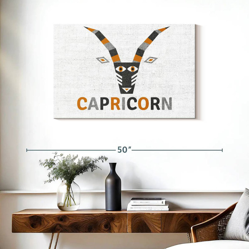 Adella Geometric Capricorn, 24" H x 36" W