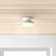 Jason Single Light Glass Flush Mount