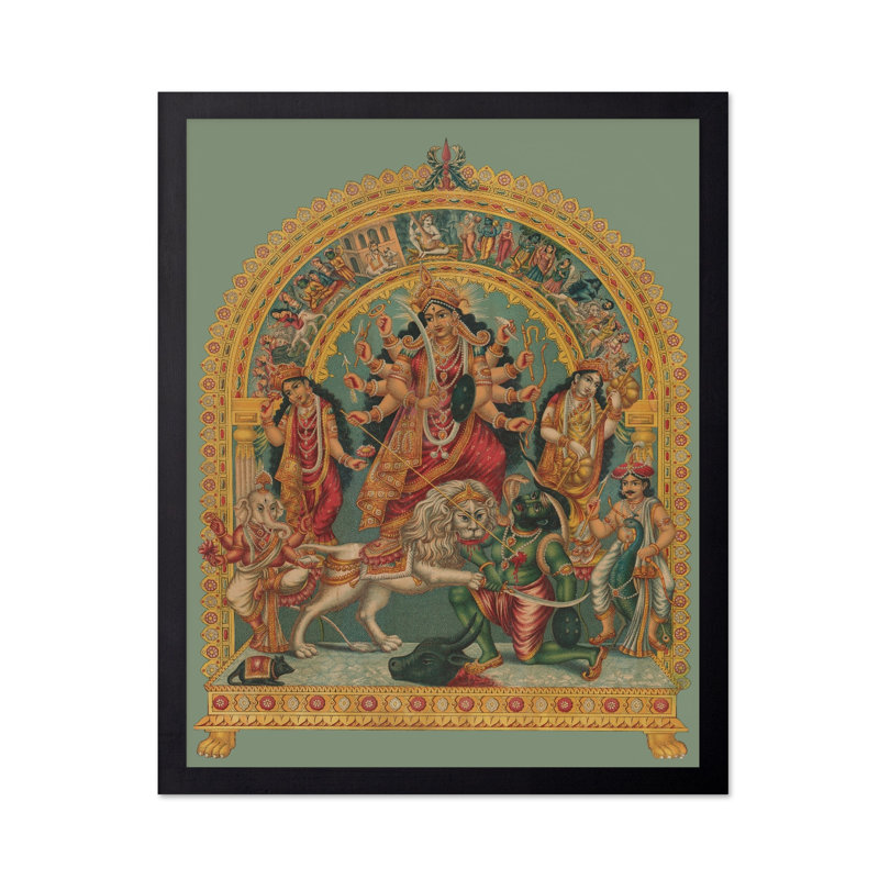 Déesse Durga, Sans cadre, Affiche, H 11 po x l 14 po