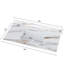 43 Inch Marble Vanity Top, Bathroom Vanity Top with Undermount Rectangular Middle Sink and 4" Height Backsplash