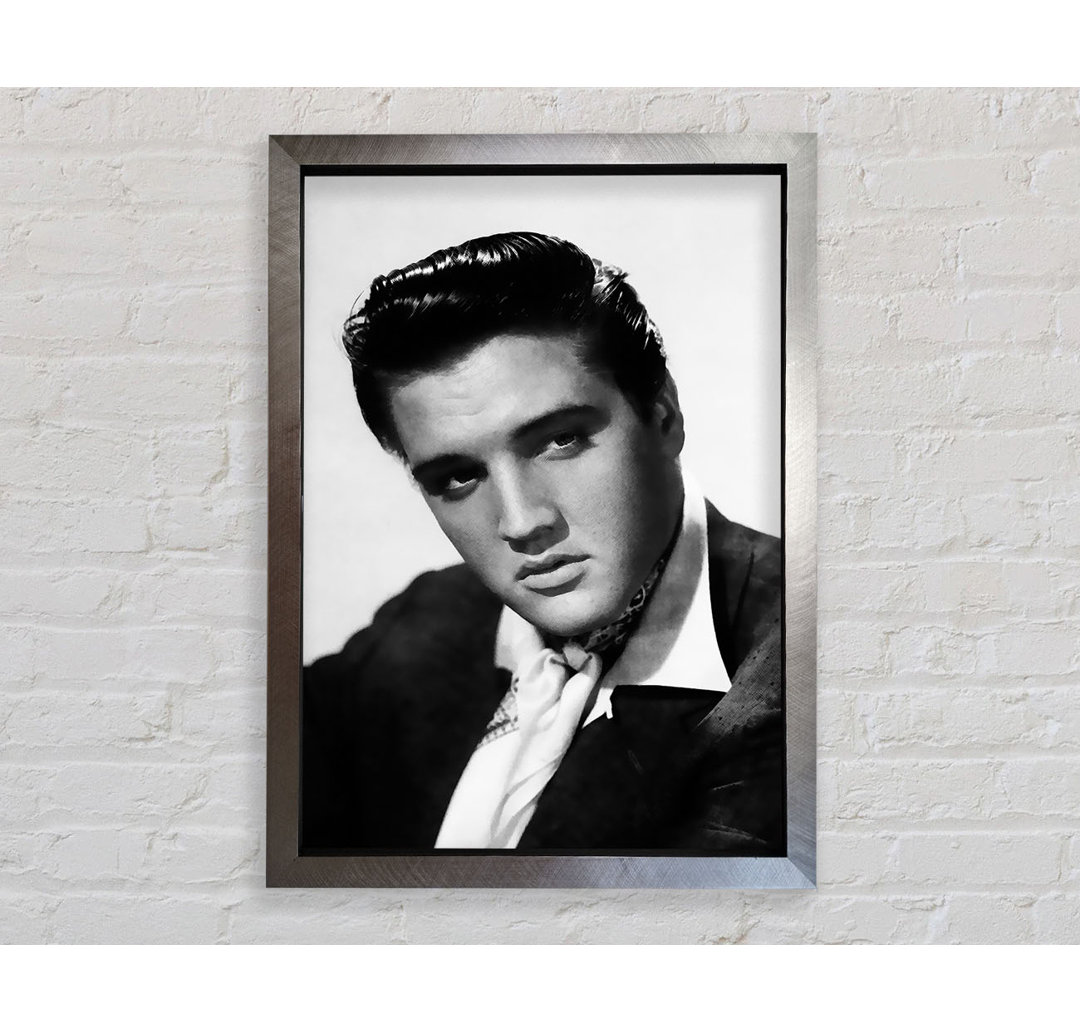 Elvis Presley Porträt - Einzelner Bilderrahmen Kunstdrucke