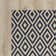 Tapis ivoire / bleu marine en jute / sisal tissé à la main Nilde