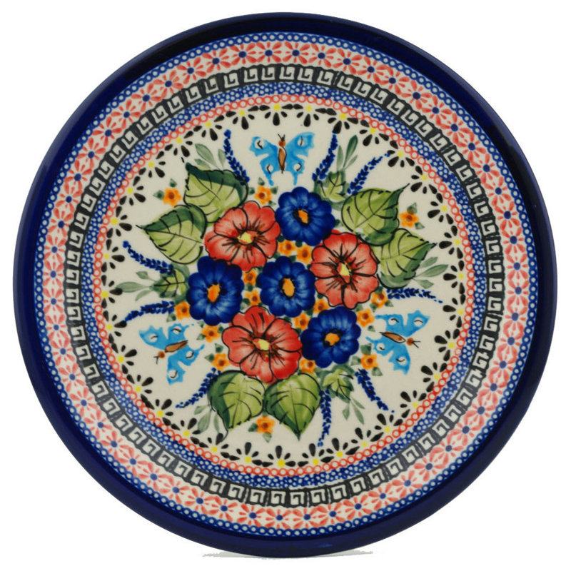 Spring Splendor Polish Pottery 9" Plate