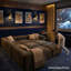 Canapé modulaire en chenille avec siège profond et 4 repose-pieds Chenille-2084076691