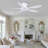 46" 5 Blade Modern Ceiling Fans With Lights And Remote/app Control-74250697