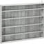 Vitrine grise à 2 portes avec tablettes réglables - idéale pour exposer des objets de collection 5 2 portes et tablettes, parfaites pour présenter des médailles