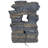Vivo Five Stream Rustic Gray Polyresin Tabletop Fountain with Color LEDs