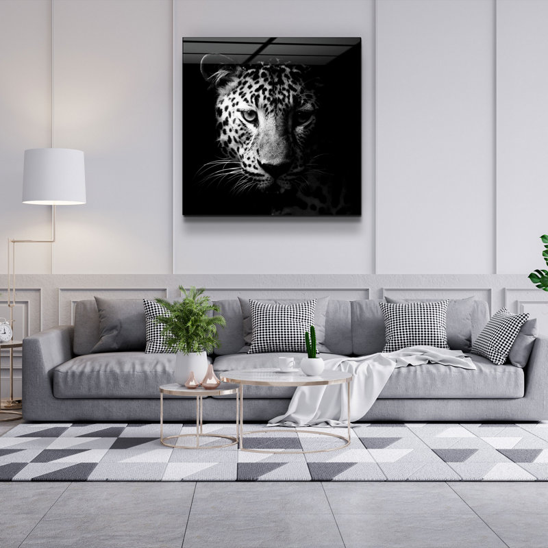 Stunning Decorative Tempered Glass Painting, 19.7 x 19.7 Inches | 100% Tempered Glass, Thickness: 0.16 Inches | UV Printing for Vibrant Colors | Perfect for Home Décor, Living Room or Office Wall Art