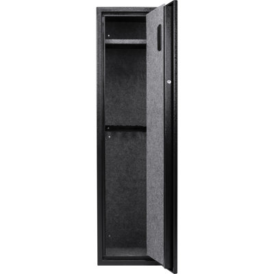 Approved 4.33 Cu Ft Safe For Rifles - Digital Keypad Security. Holds Rifles, And Accessories Securely. For Home Business. Black Steel Exterior With Lock Secure Compartment. Spacious Accessories. Or