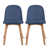 Blue Faux Leather