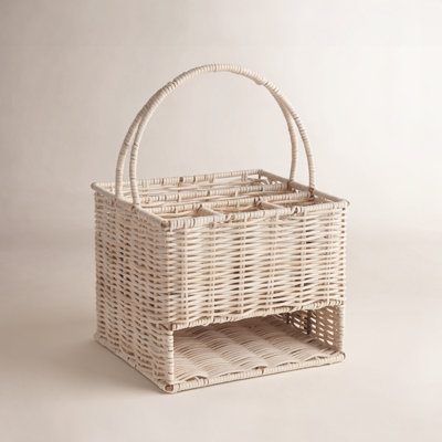 Rattan Flatware Caddy