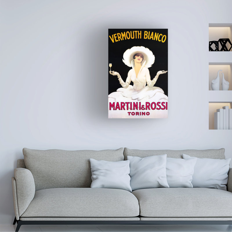 Art sur toile Marcus Jules Vermouth Bianco, H 47 po x l 30 po