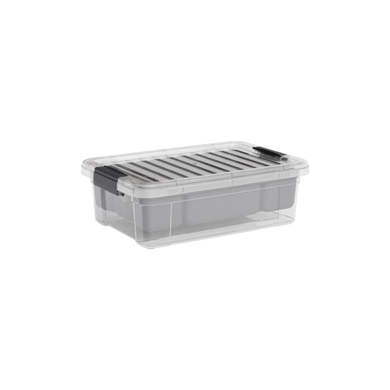  Clear Storage Box with Lid, 4.5 Quart Plastic Container Bins for Organizing, Stackable Crates, BPA Free, Non Toxic, Odor Free, Organizers for Home, Office, School, and Dorm, 36 Pack