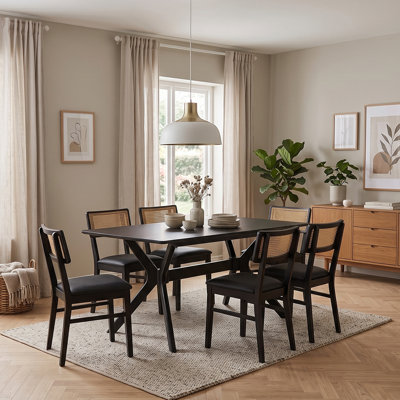 6 -Person Solid Wood Dining Set