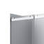 Ensemble de porte de douche rectangulaire sans cadre en chrome avec finition en verre givré l 48 po x P 36 po x H 76 po Molly-121487506-121487504