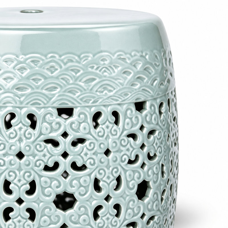 Clark Garden Stool, Celadon