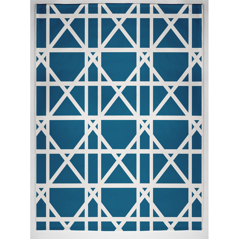Throw Blanket, 50" H x 60" W x 0.5" D, Teal