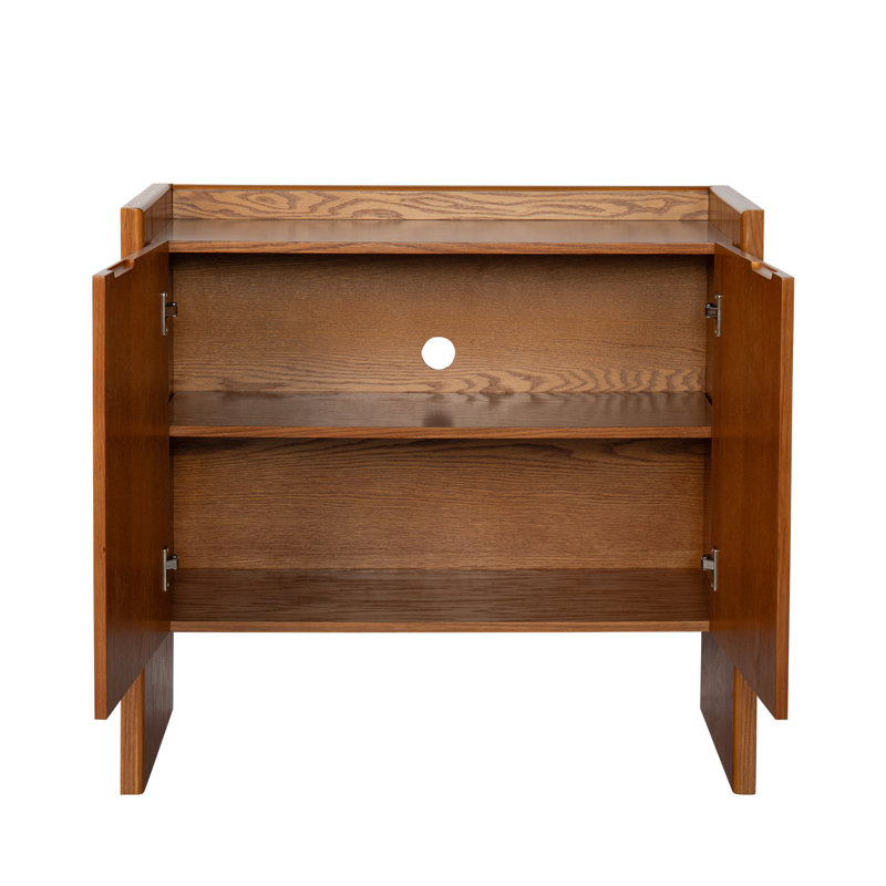 Modern Walnut Cabinet: Storage For Bedroom Essentials Rustic Buffet Cabinet - Ideal Homes