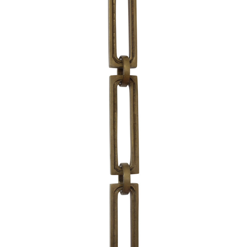 Charnière rectangulaire en laiton massif, Laiton antique