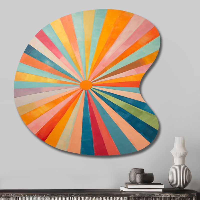 Jack - Abstrait Mid-Century en forme de goutte, art mural en métal asymétrique, H 27 po x l 27 po