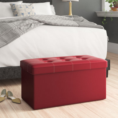 Tufted Rectangle Ottoman with Storage