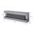 71" TV Stand with Visual Flame Box Grey Mirror-294451374